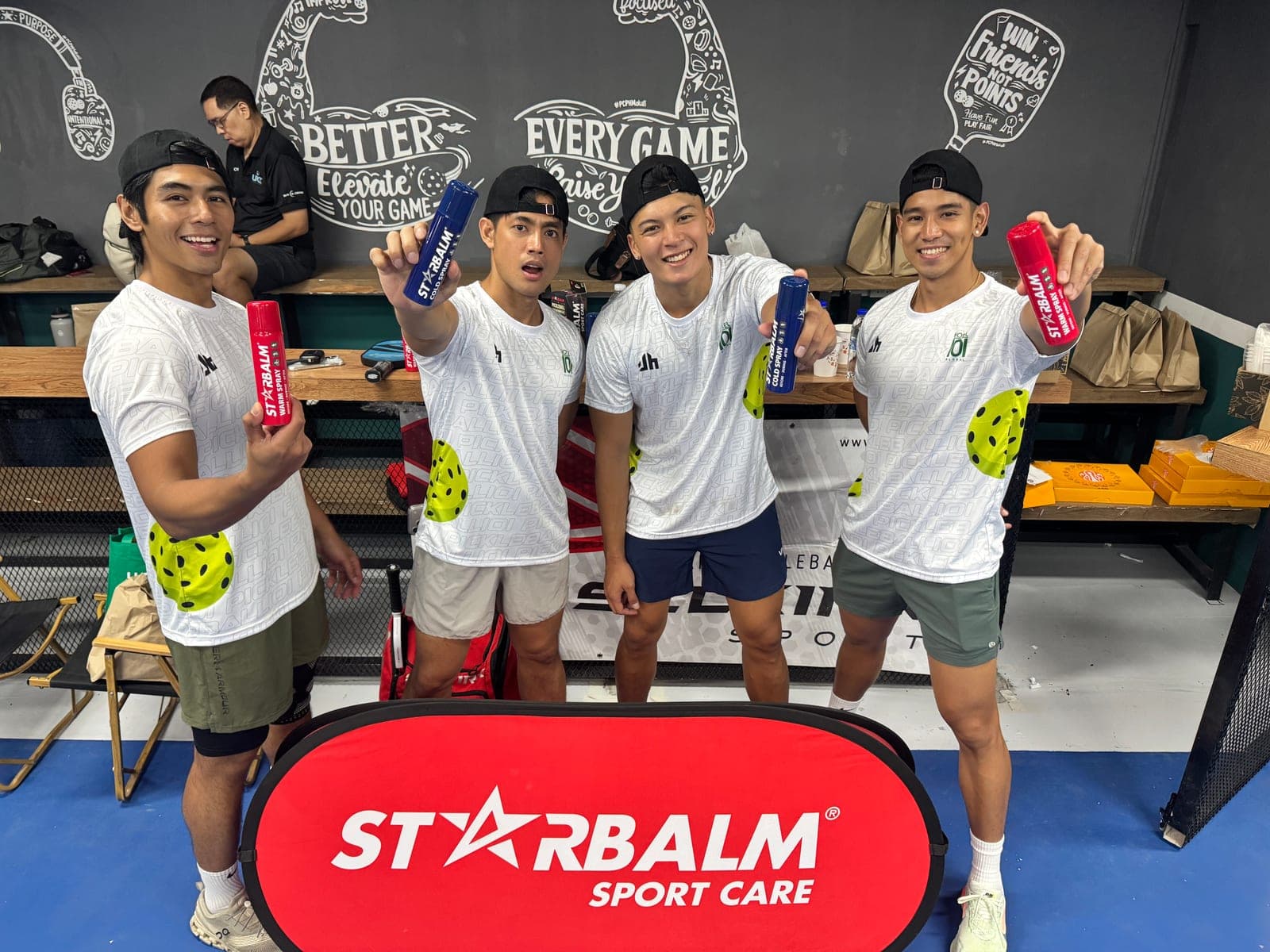 Starbalm in the gym bag