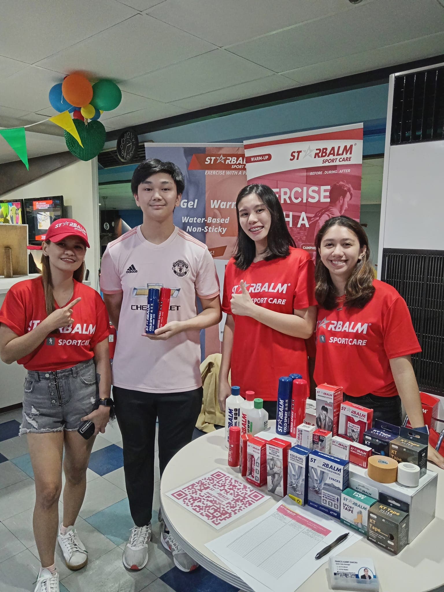 Filipino athlete on game day with Starbalm